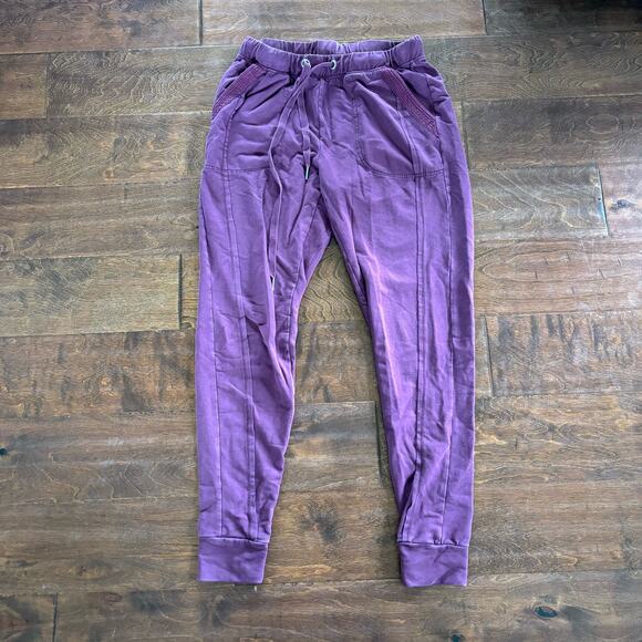 Saturday Sunday By Anthropologie Womens XXS Joggers Pants Red Maroon - Picture 1 of 12